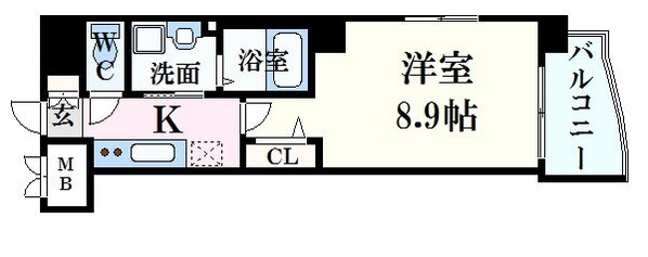 GRACECOURT上八丁堀の物件間取画像